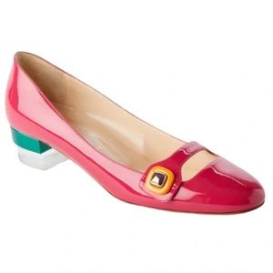 Christian Louboutin Pink Patent Mary Janes